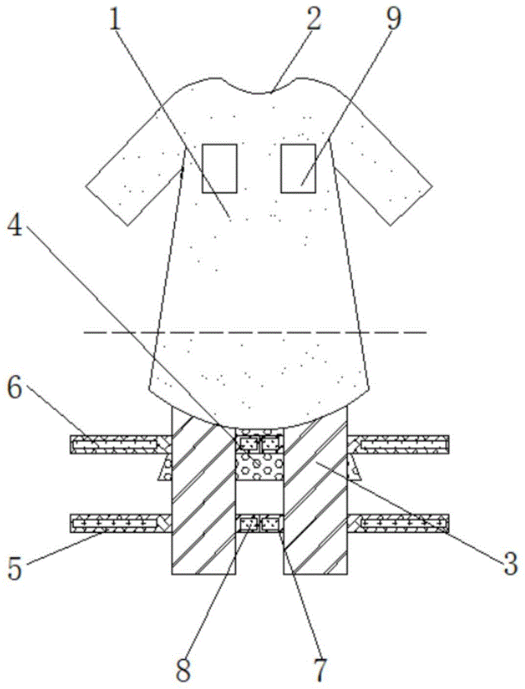 一种妇科门诊手术服的制作方法