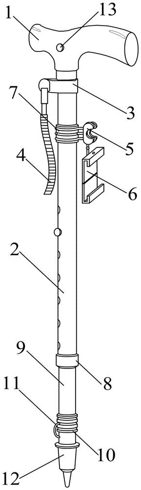 一种多功能拐杖的制作方法