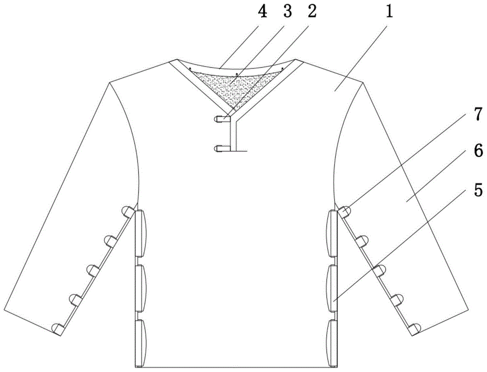 一种骨科用分体式病服的制作方法