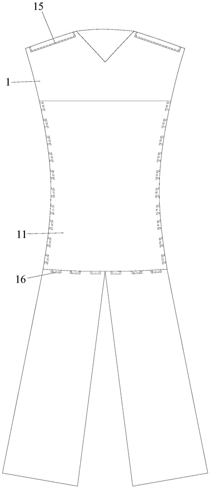 一种具有保暖功能的腹部手术患者无菌手术服的制作方法