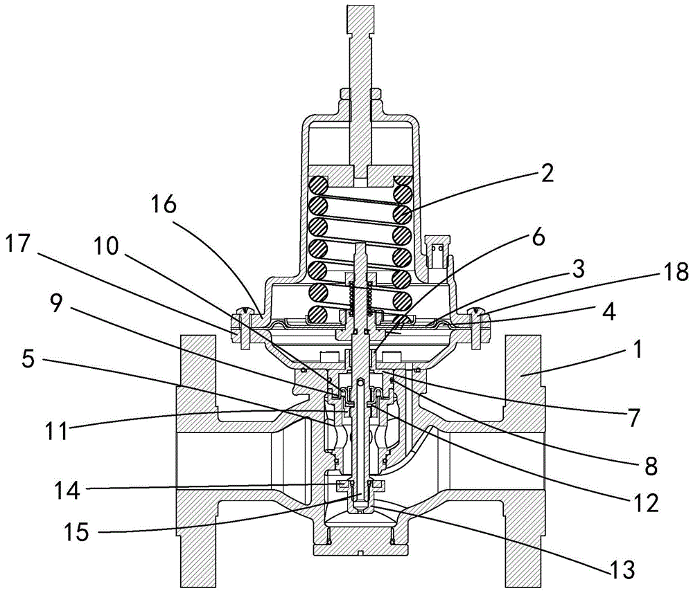 一种小流量膜片式平衡阀调压器的制作方法