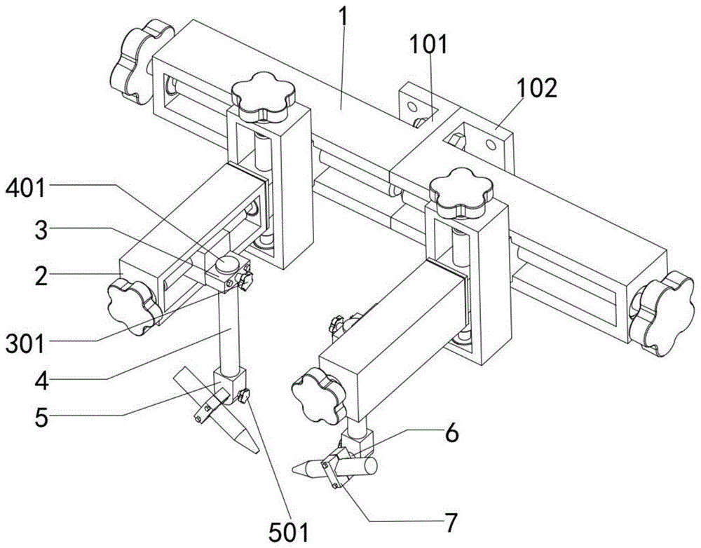 一种改进型多维可调节的焊枪固定系统的制作方法