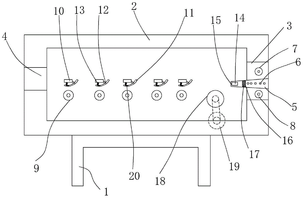 瓦楞纸双面机用加热固化结构的制作方法