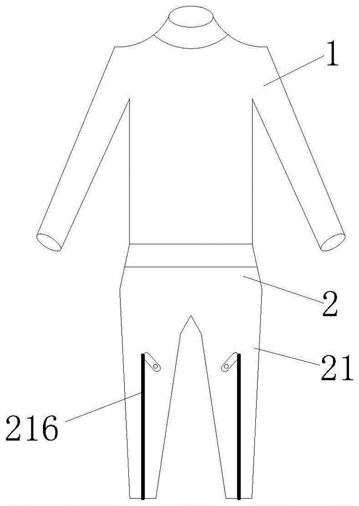 具有沙袋限位结构的运动服的制作方法