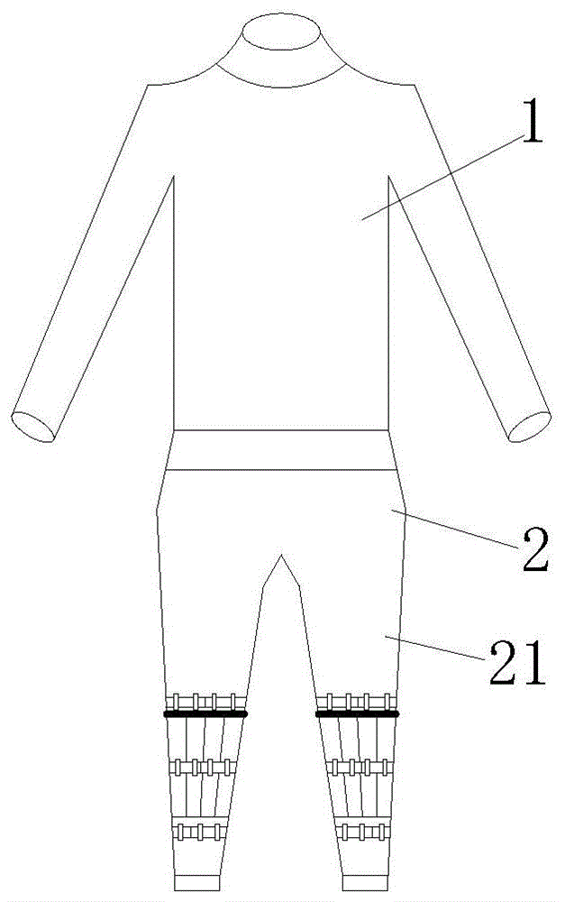 一种自带沙袋式运动服的制作方法