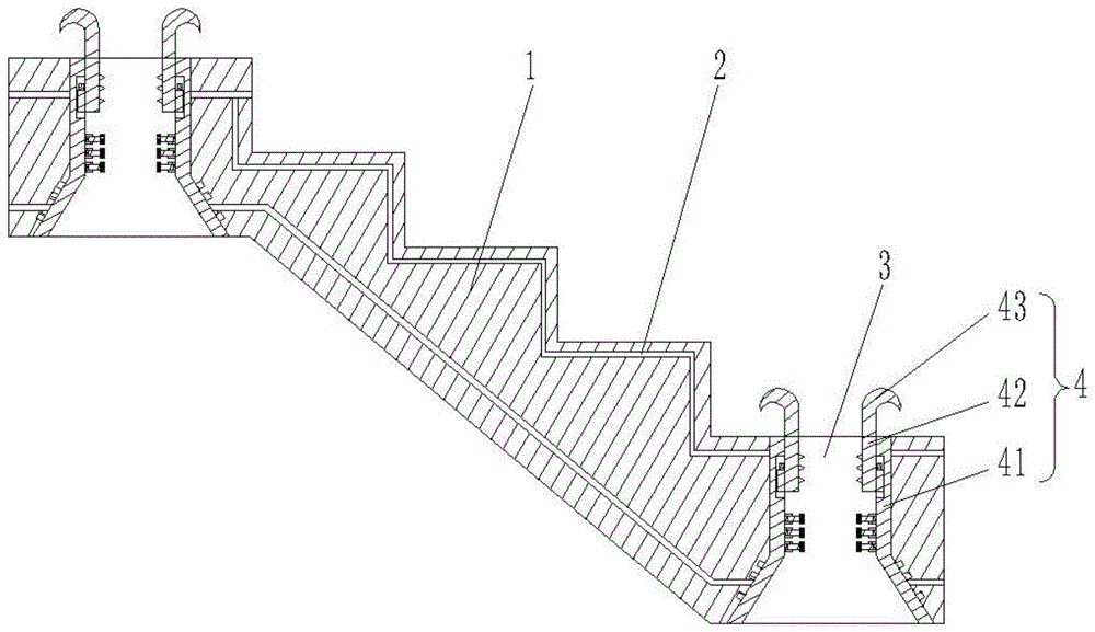 一种轻型预制空心楼梯的制作方法