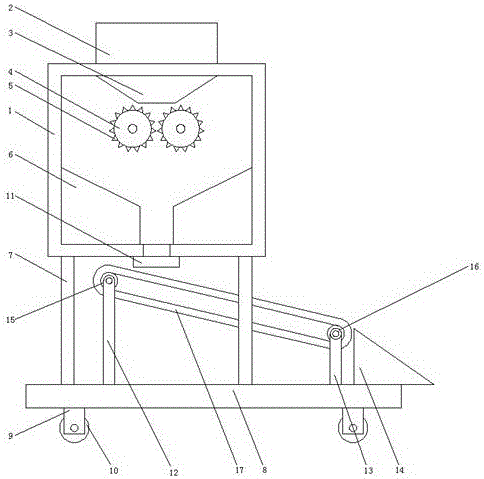 一种公路建设用砂石料传送设备的制作方法