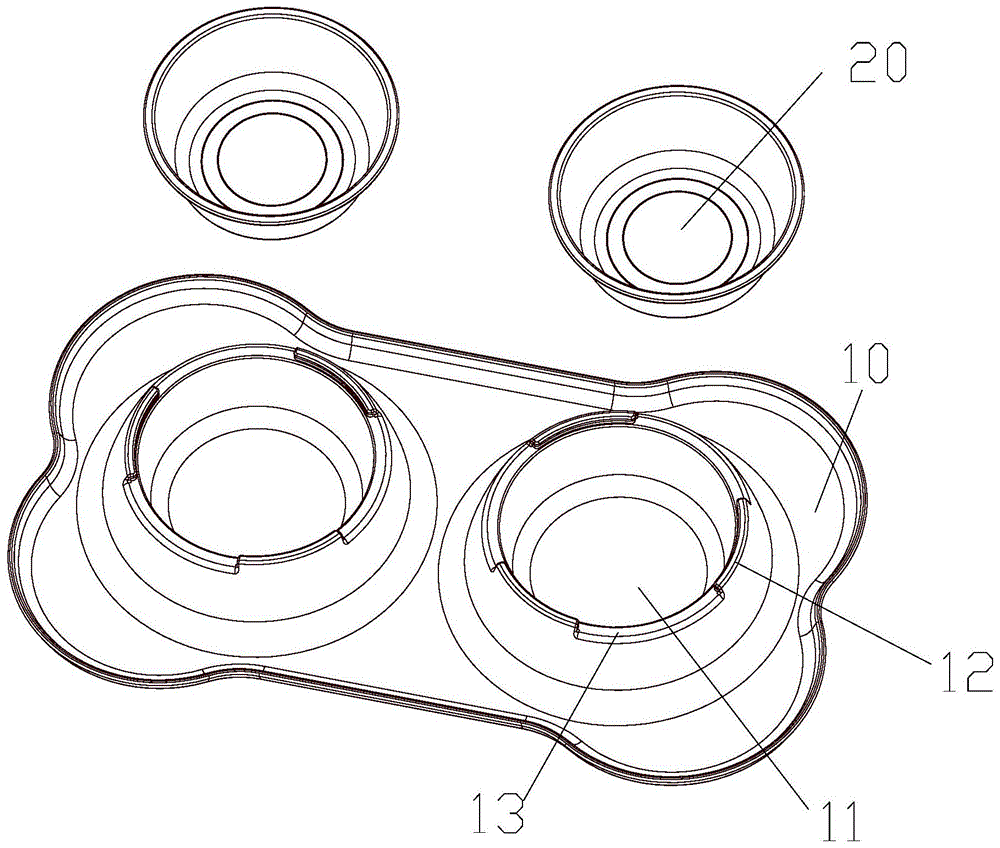 一种方便分拆和固定的宠物碗组件的制作方法