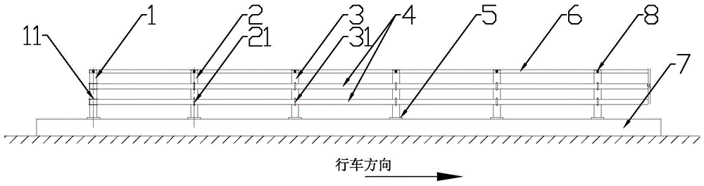 一种隔离栏的制作方法