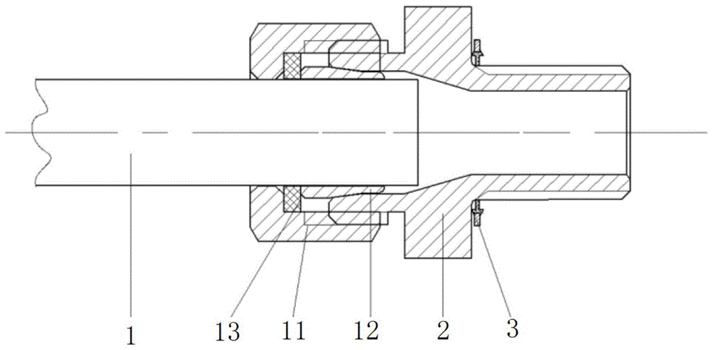 一种发动机用螺纹接头标尺管结构的制作方法