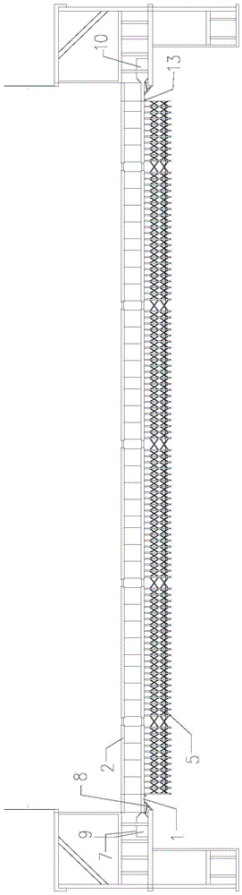 一种门式主塔两塔身的走廊连接系统的制作方法