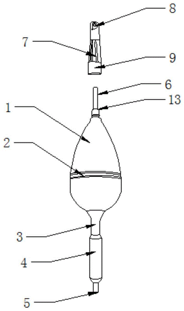 一种鲢鱼电子漂的制作方法