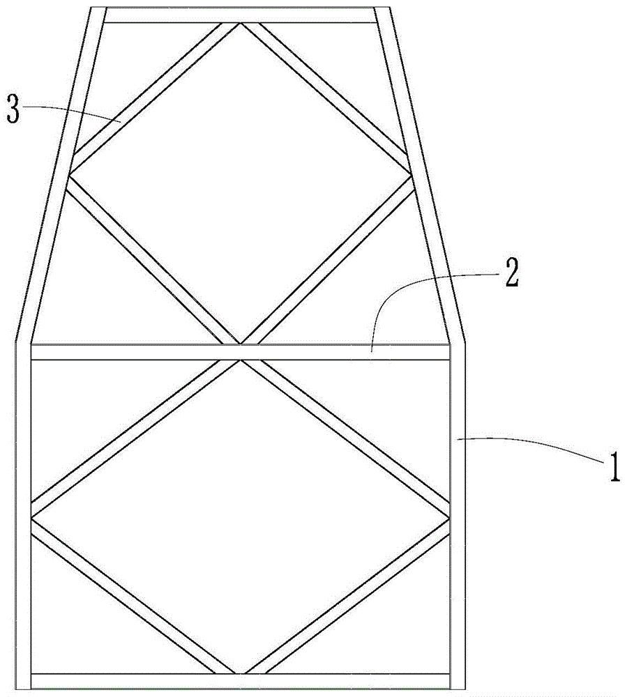 一种大型墩身钢筋整体预制吊装的胎架的制作方法