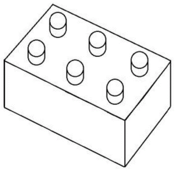 一套积木组件的制作方法