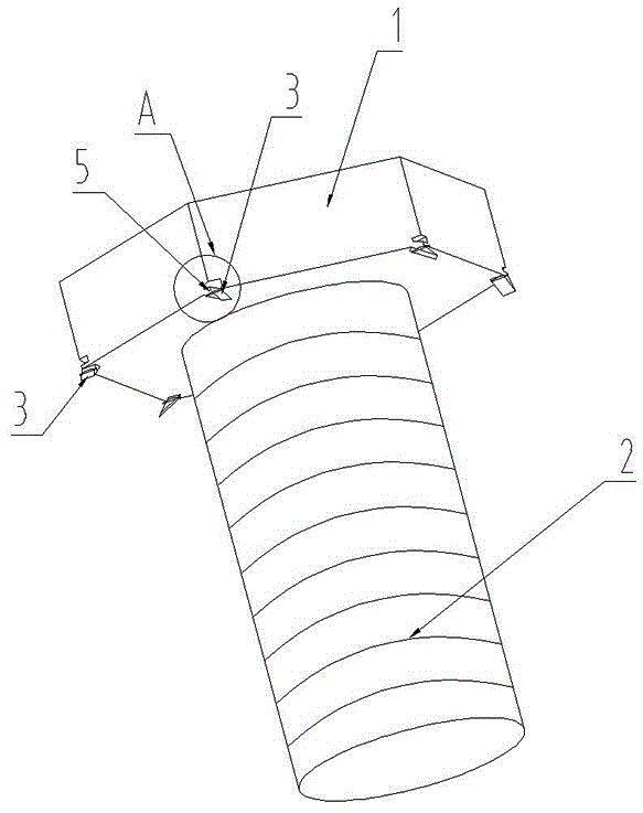 带止退功能的螺栓的制作方法
