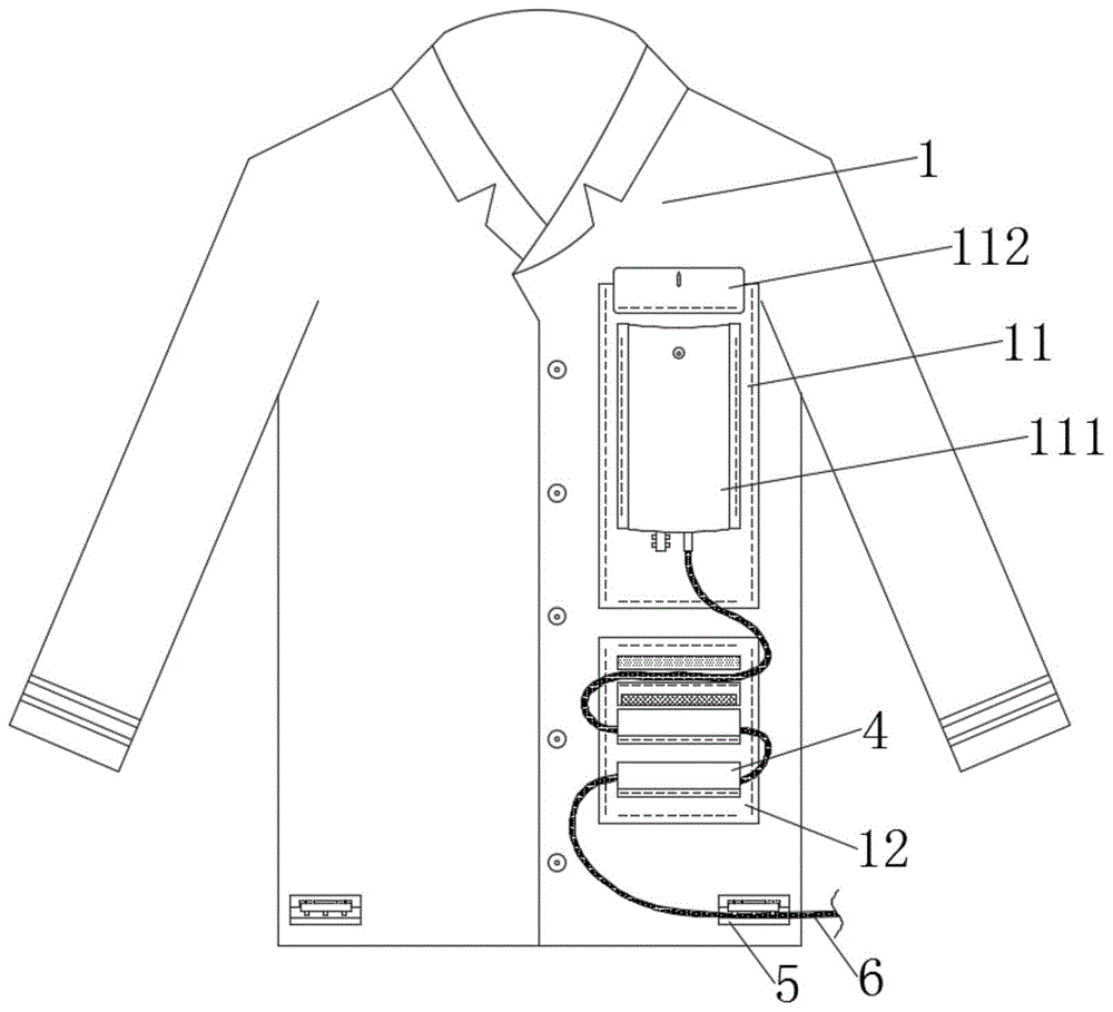 一种便于携带引流袋的病服的制作方法