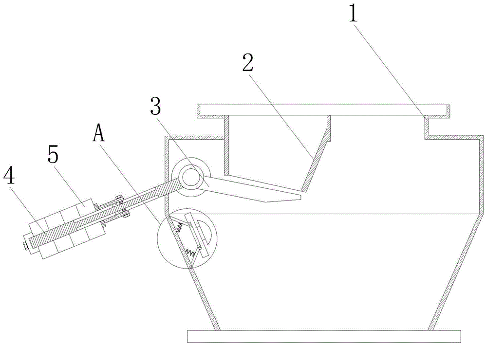 一种单层重锤式锁风翻板阀的制作方法