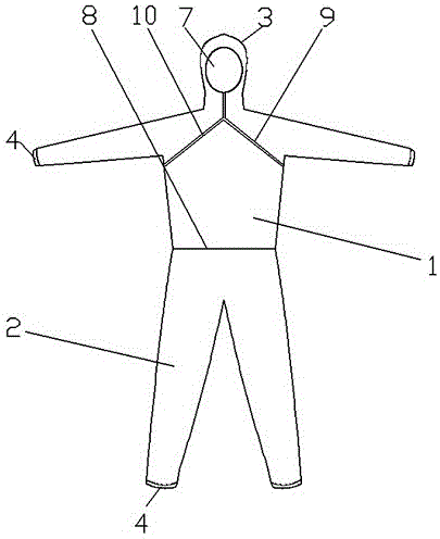 一种医疗防护服的制作方法