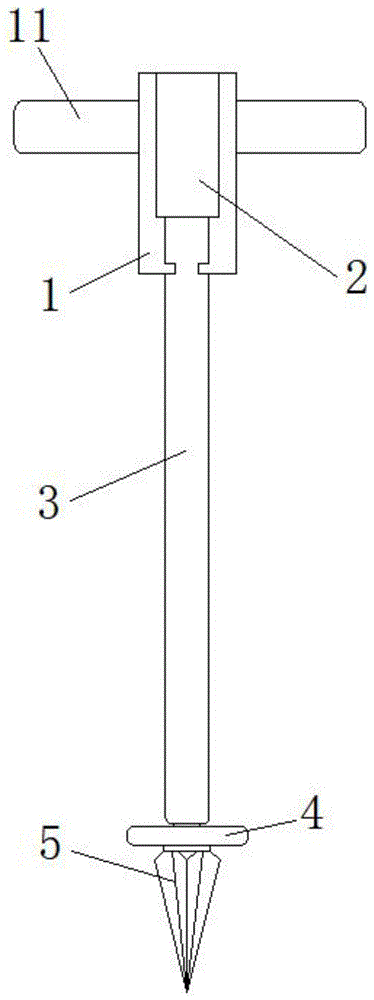 一种辣椒移栽打孔器的制作方法