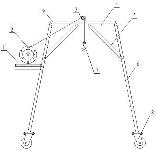一种桥面湿接缝施工模板吊装架的制作方法