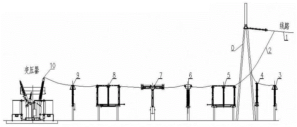 一种缩短变压器停电时间的配电装置施工过渡布置结构的制作方法