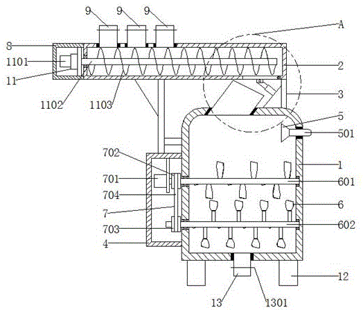 一种土木建筑施工用混料装置的制作方法