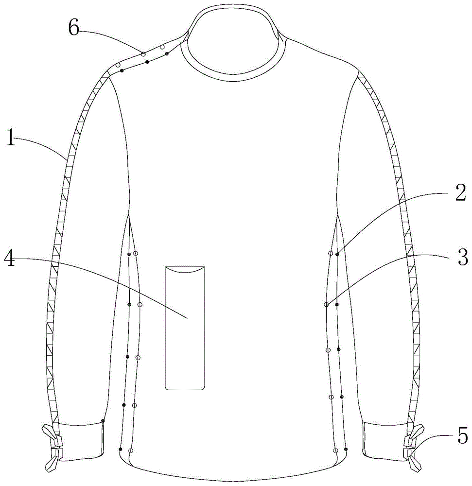 一种方便穿脱、保护隐私的多功能病号服的制作方法