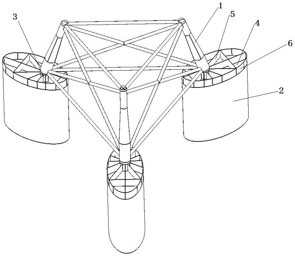 椭圆形多筒导管架基础结构的制作方法