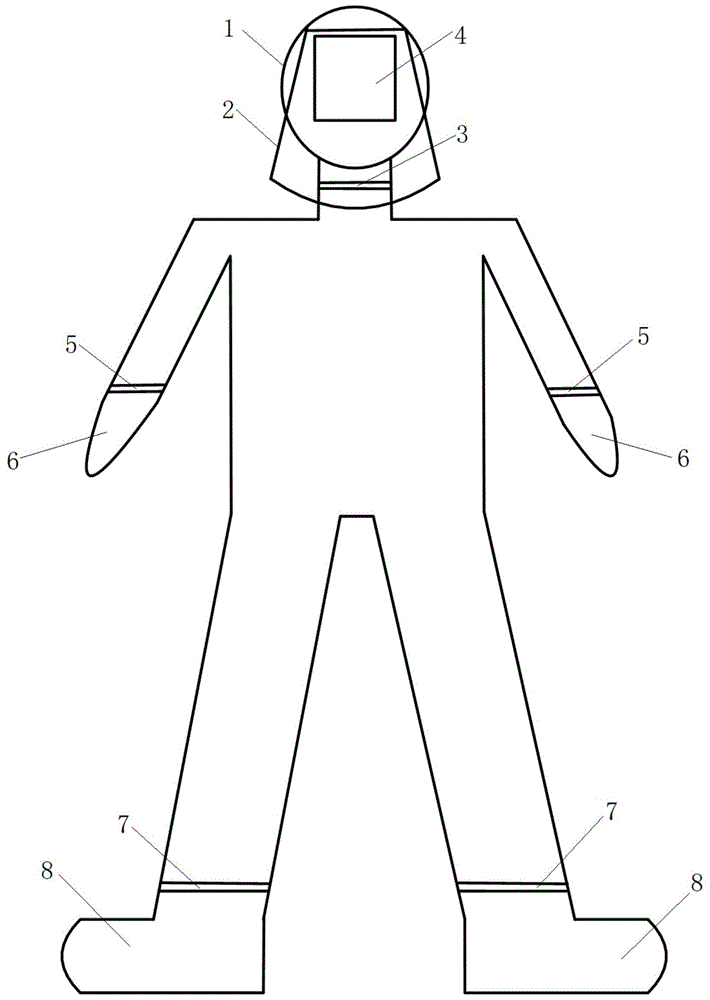 一种隔离服的制作方法