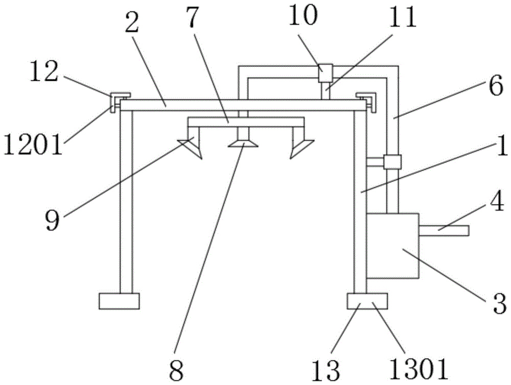 一种建筑用喷流防烟结构的制作方法