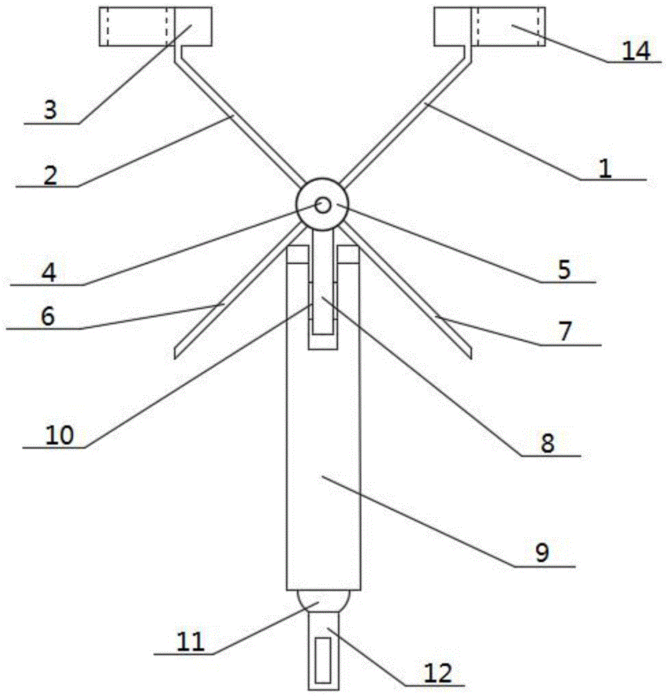 一种无人机用多角度相机挂载支架的制作方法