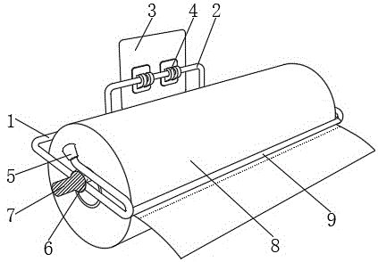 一种挂式可单手撕纸纸巾架的制作方法