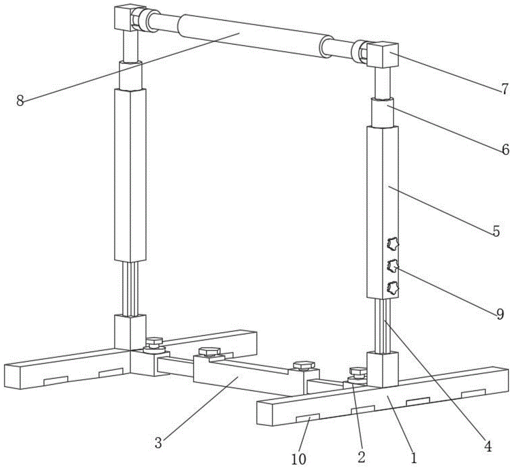 一种体育教学用的安全跨栏架的制作方法