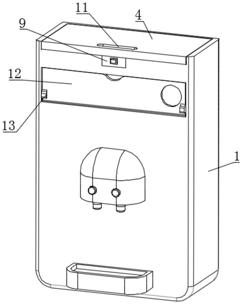 一种带有药箱结构的壁挂式饮水机的制作方法