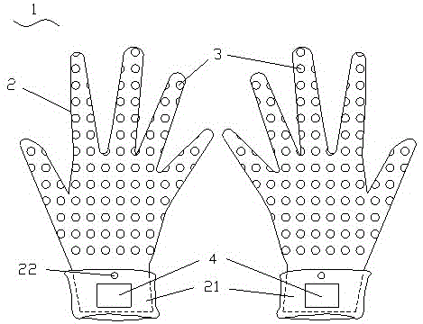 一种具有运动监测功能的手套的制作方法