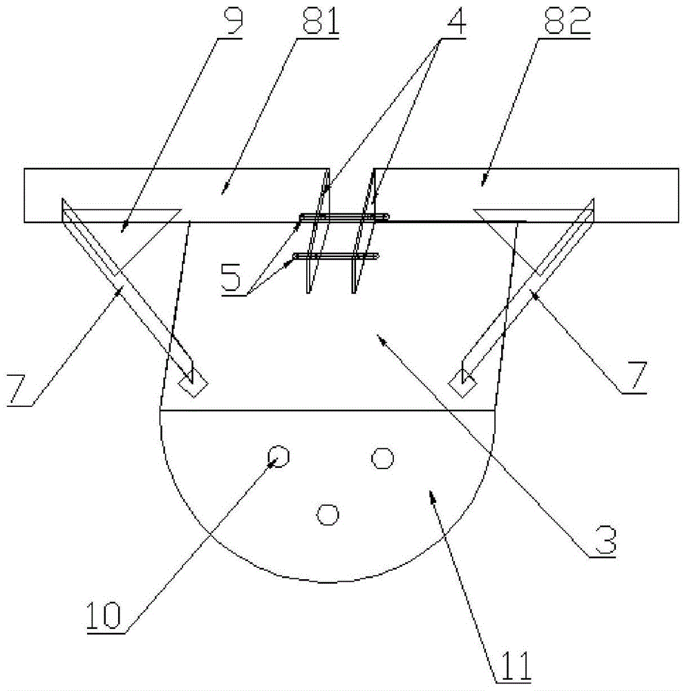 一种用于开挖U型路基边沟的挖掘机挖斗的制作方法