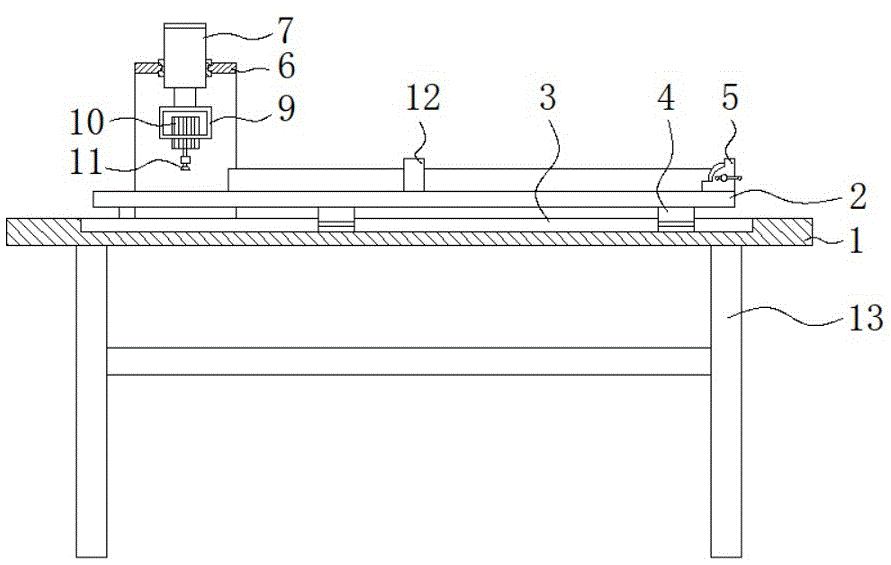 一种数控燕尾槽开料机的制作方法