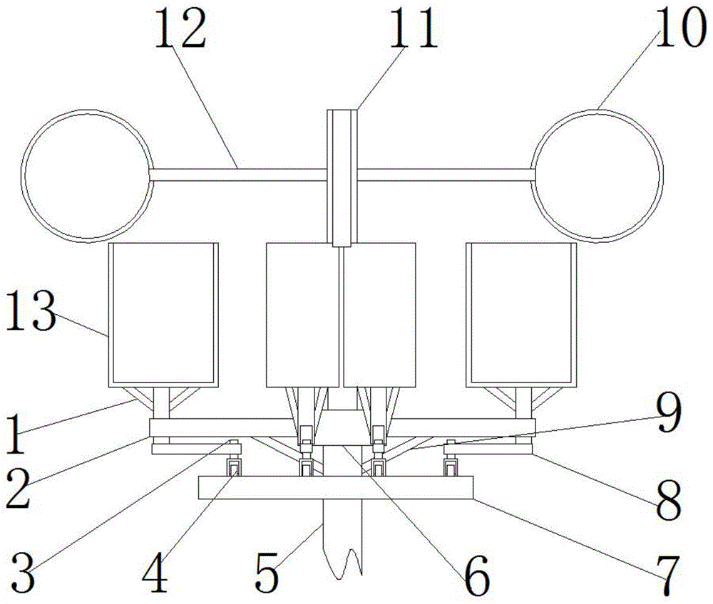 一种绿色建筑用太阳能板安装架的制作方法