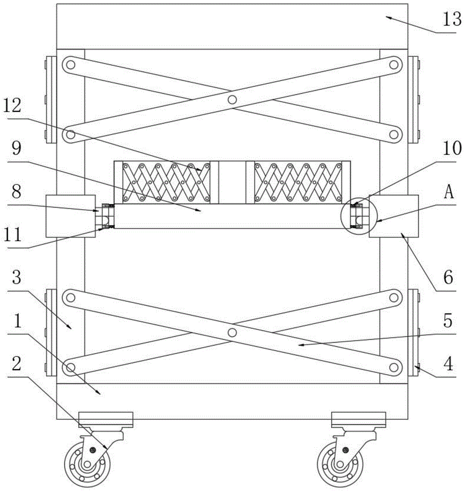 一种移动式建筑工程施工用挑架装置的制作方法