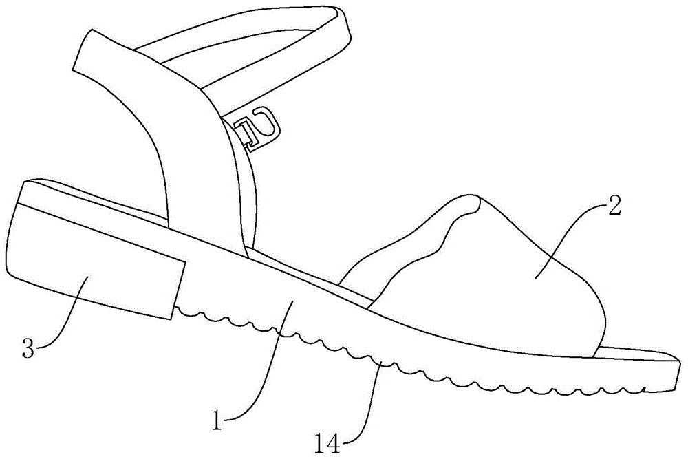 一种女式凉鞋的制作方法