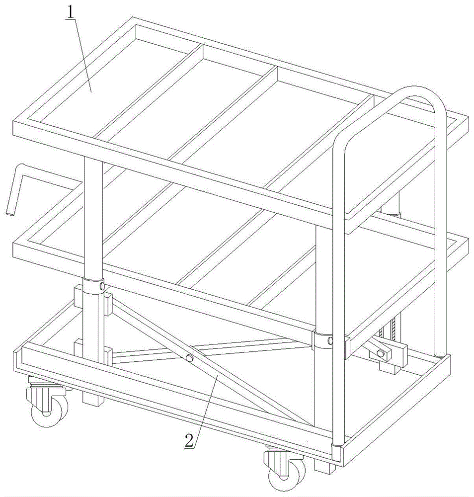 一种具有升降机构的装修工具车的制作方法