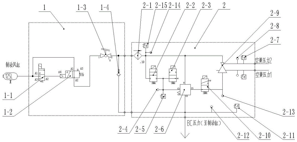 轨道车辆空气制动隔离装置及紧急制动互锁的控制电路的制作方法