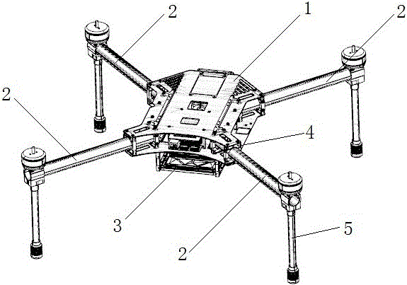 一种可调整机臂的四旋翼无人机框架的制作方法