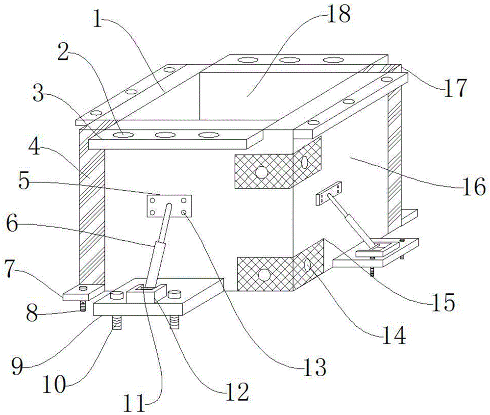 一种建筑工程施工用的浇筑框架固定模板结构的制作方法