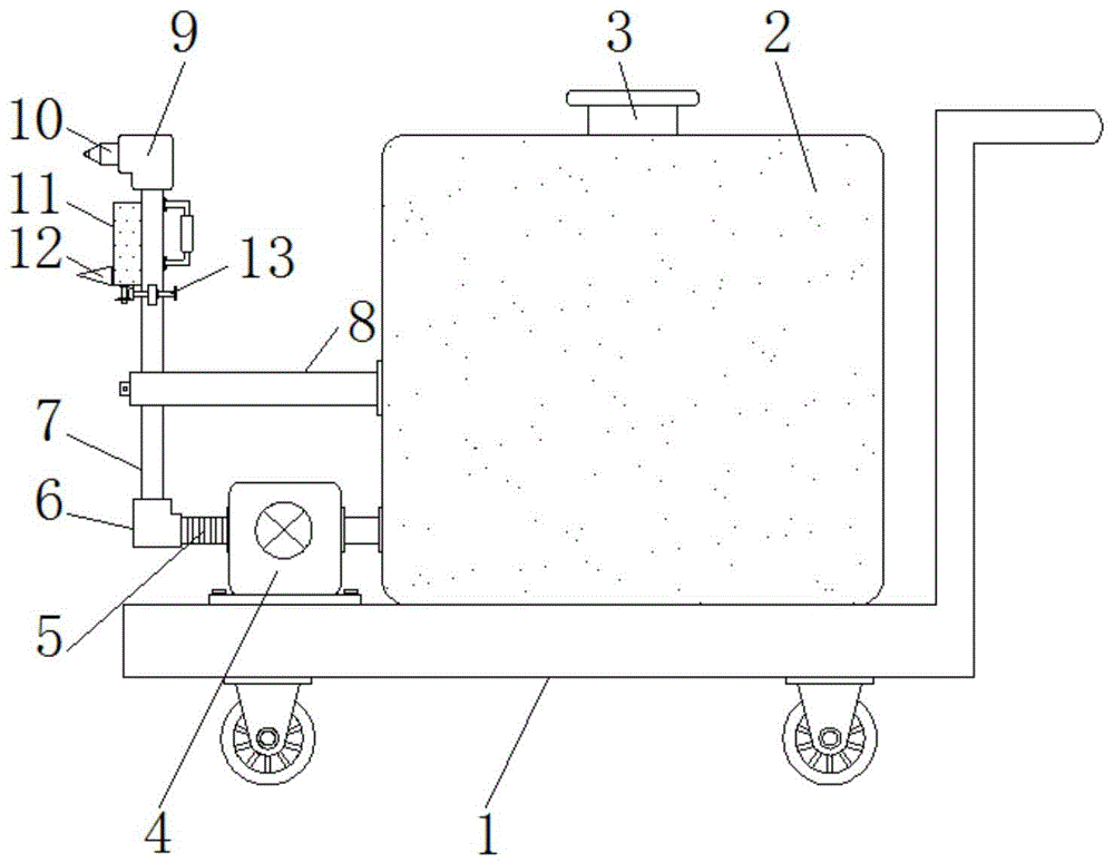 一种可对墙面光滑度进行处理的建筑装饰用墙面喷涂装置的制作方法