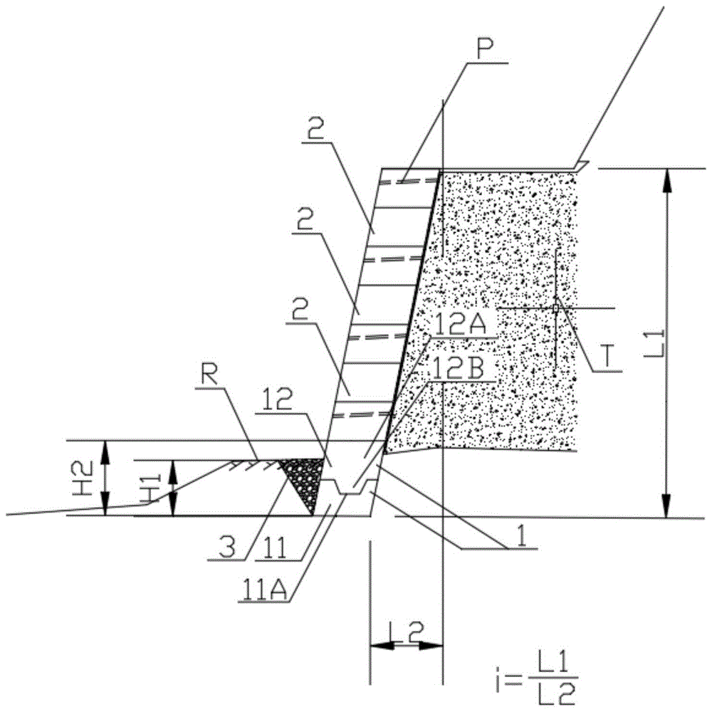 一种重力挡土墙的制作方法