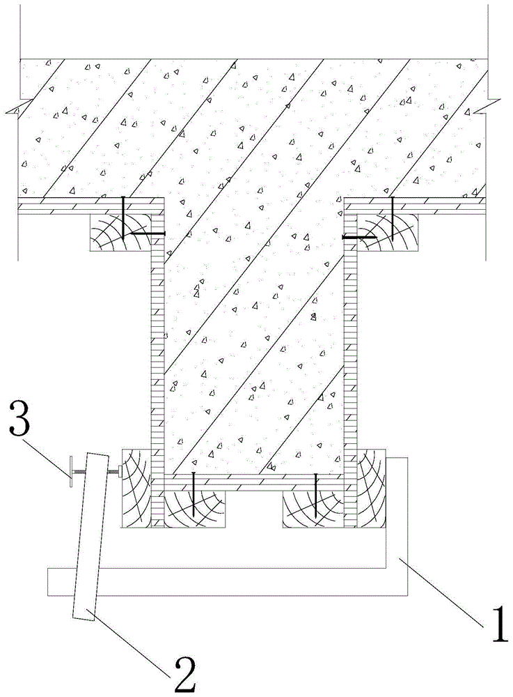 一种手柄拧紧式建筑梁模板紧固夹具的制作方法