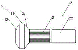 一种轻量化高强防断裂单头轮胎螺栓的制作方法