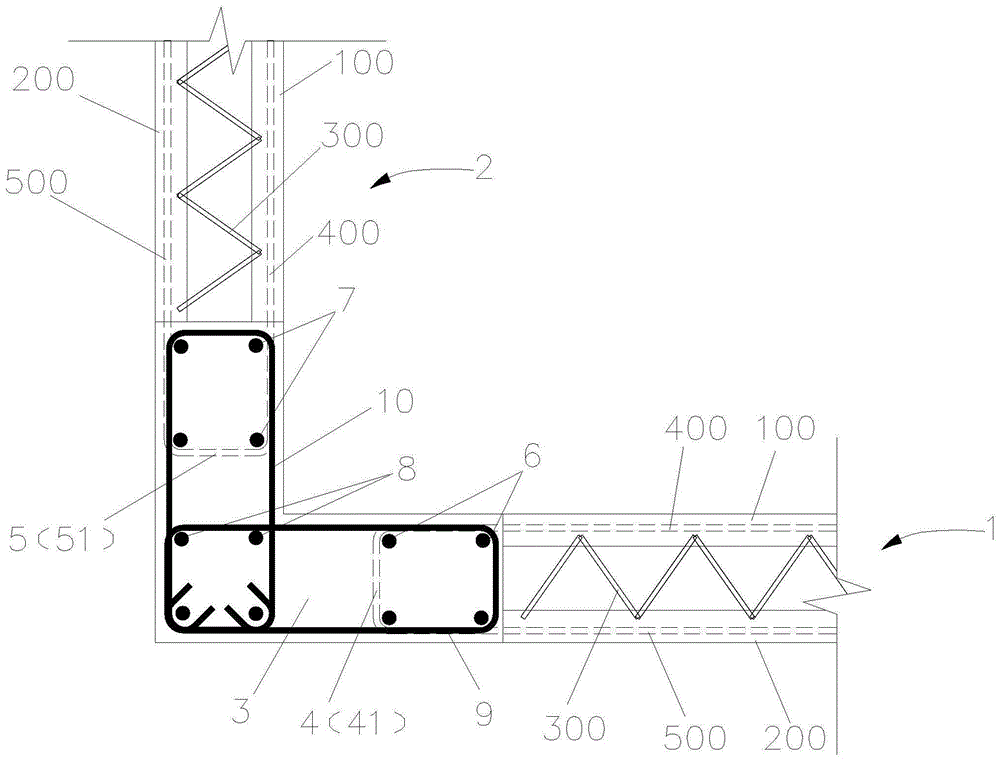 一种L型剪力墙连接结构的制作方法