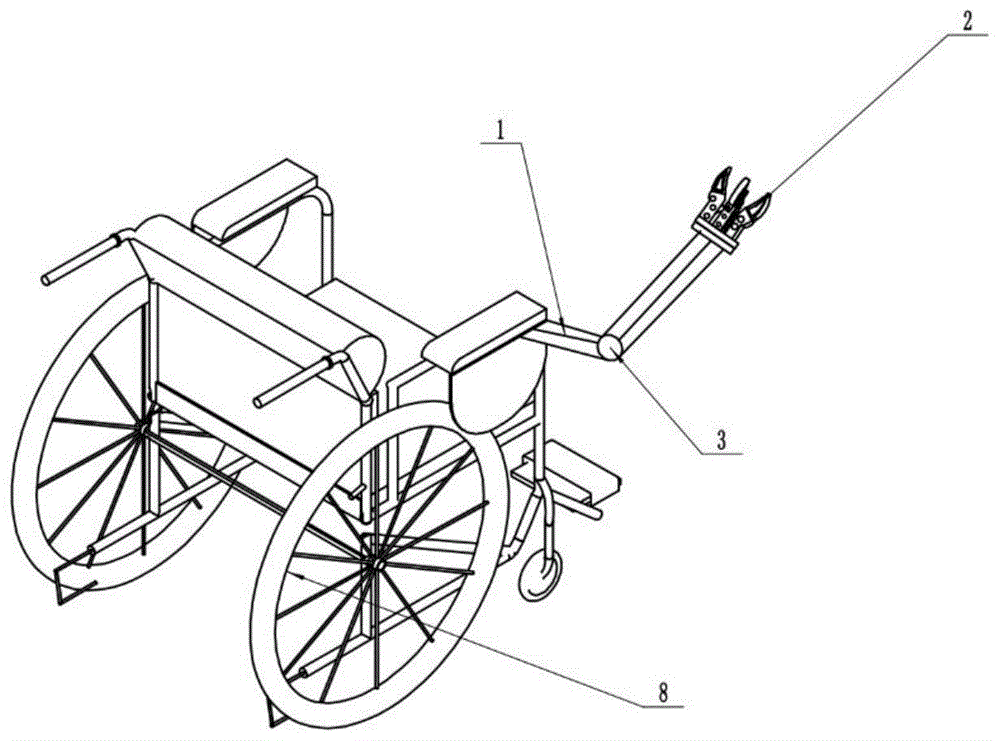 一种多关节助老助残轮椅机械臂的制作方法